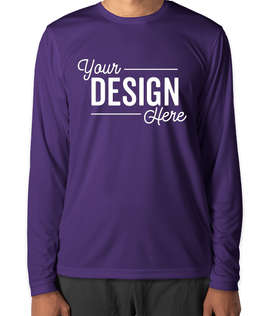 Clique by Cutter & Buck Spin Eco UPF 50 Long Sleeve Performance Shirt - Color: Royal Purple