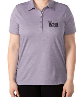 TravisMathew Women's Oceanside Heather Performance Polo - Color: Purple Sage Heather