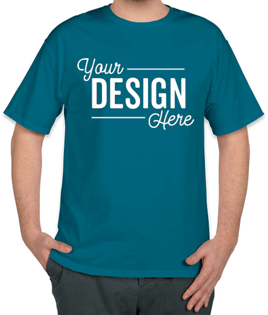 Hanes ComfortWash Garment Dyed T-shirt in Ocean Depths