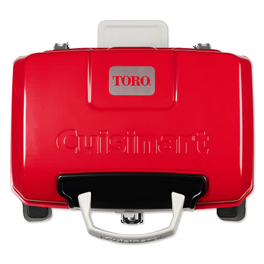 Laser Engraved Cuisinart Outdoors Petite Gourmet Portable Gas Grill in Red