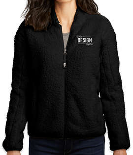 The North Face Women's High Loft Full Zip Fleece Jacket - Color: TNF Black