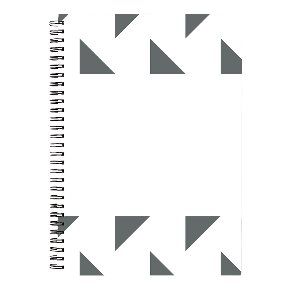 Triangle Border JournalBooks ® Spiral Notebook-default