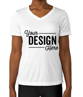 Sport-Tek Women's Competitor V-Neck Performance Shirt - Color: White