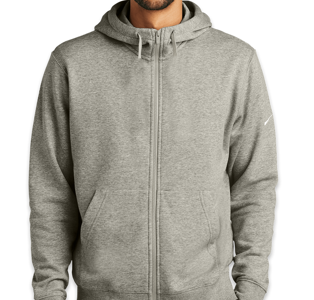 Nike Club Fleece Sleeve Swoosh Zip Hoodie-default