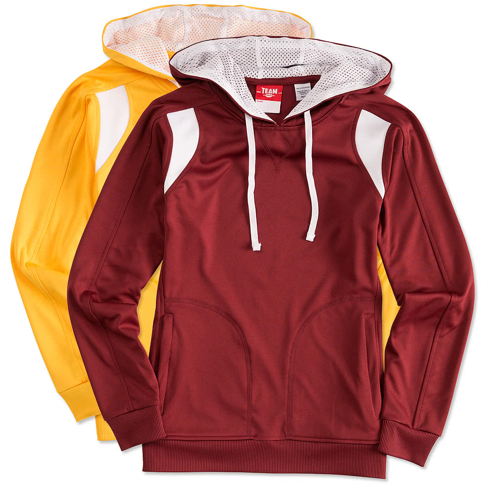 Team 365 Ladies Contrast Performance Pullover Hoodie