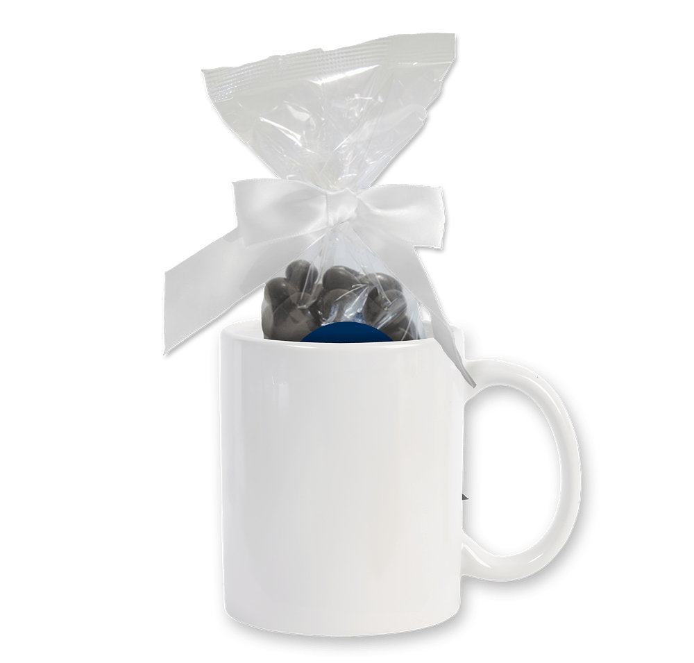 Full Color 11 oz. Ceramic Mug and Dark Chocolate Almonds Gift Set-default