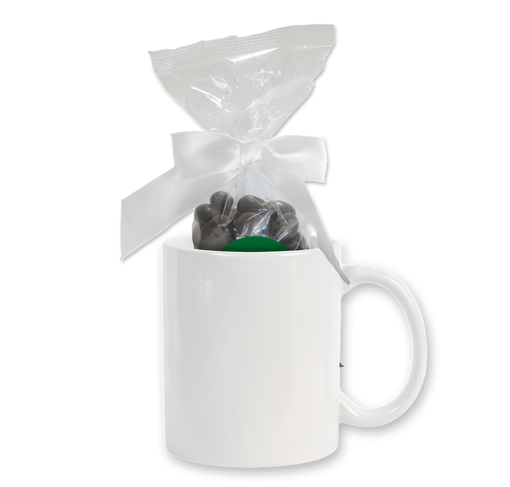 Full Color 11 oz. Ceramic Mug and Dark Chocolate Almonds Gift Set-default