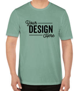 Next Level Festival Lightweight Crewneck T-shirt - Color: Stonewash Green