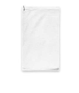 Port Authority Grommeted Microfiber Golf Towel - Color: White