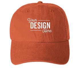 Pacific Headwear Bio-Washed Cotton Buckle Hat - Color: Rust