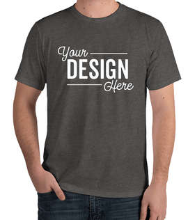 Royal Apparel USA-Made Organic Eco 50/50 T-shirt - Color: Heather Coal