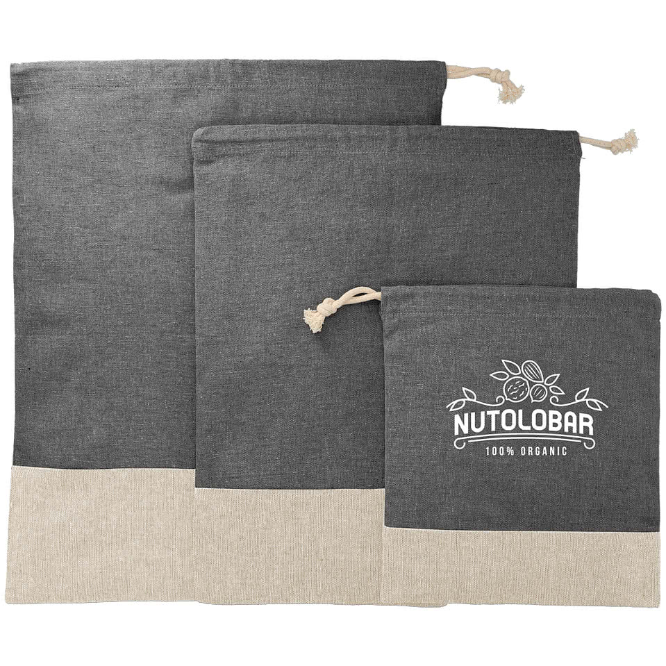 Split Recycled 3-Piece Travel Pouch Set