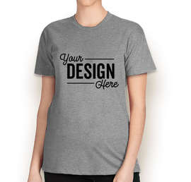 Next Level Women's Jersey Blend Crewneck T-shirt - Color: Dark Heather Grey