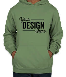 Port & Company Pigment Dyed Pullover Hoodie - Color: Safari
