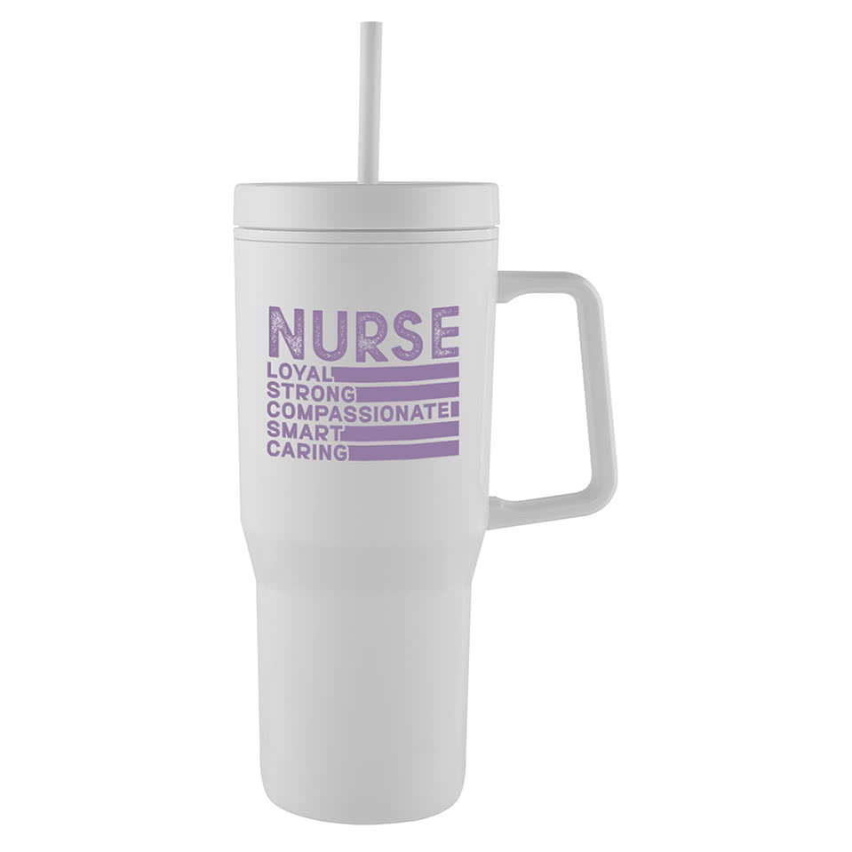 28 oz. Intrepid Recycled Tumbler with Straw