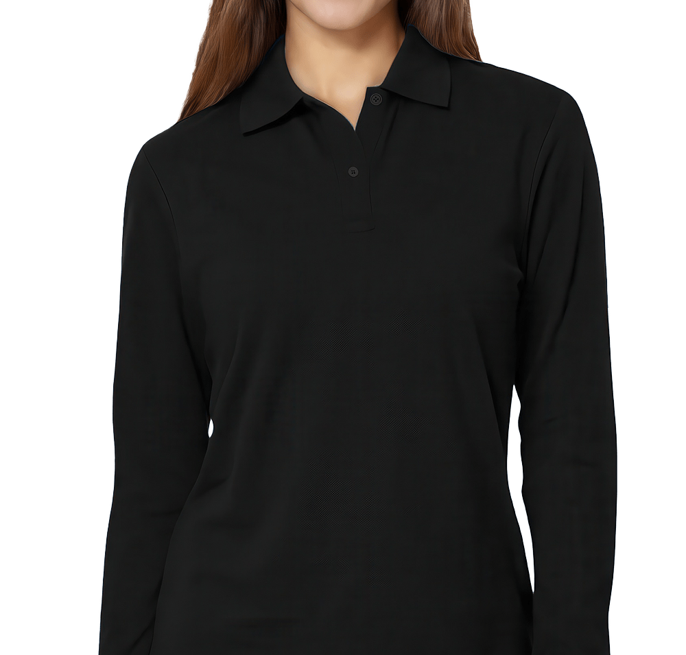 Blue Generation Women's Soft Touch Long Sleeve Pique Polo-default