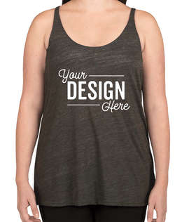Bella + Canvas Women's Flowy Tank - Color: Charcoal Black Slub