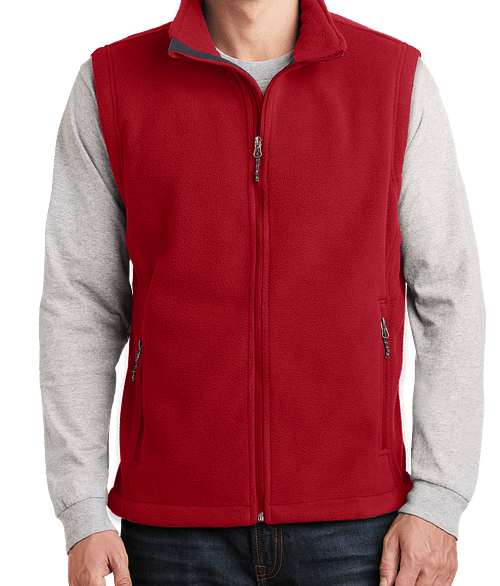 Port Authority Value Fleece Vest - Printed in True Red