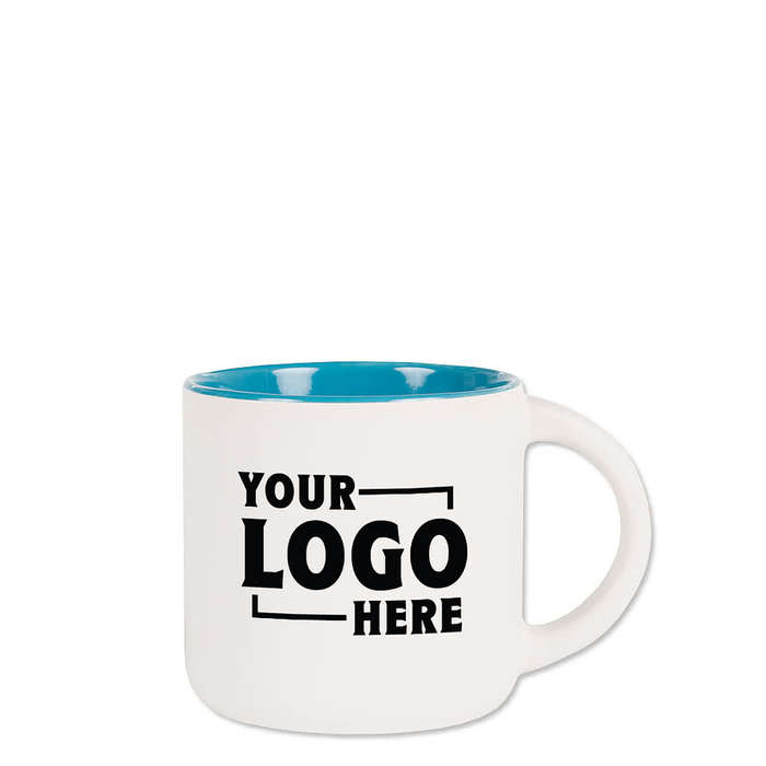 14 oz. Ceramic Two-Tone White Minolo Mug