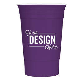 16 oz. Reusable Plastic Party Cup - Color: Purple