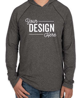 Next Level Hooded Melange Long Sleeve T-shirt