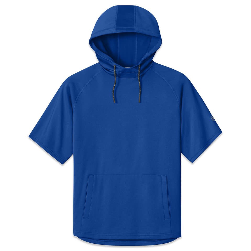Richardson Charge Performance Fleece Short Sleeve Pullover Hoodie