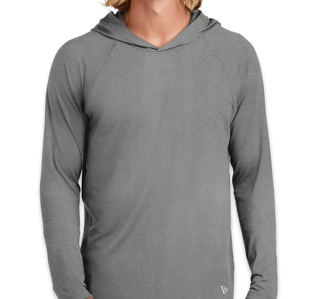 New Era Power Hooded Long Sleeve Performance Shirt-default