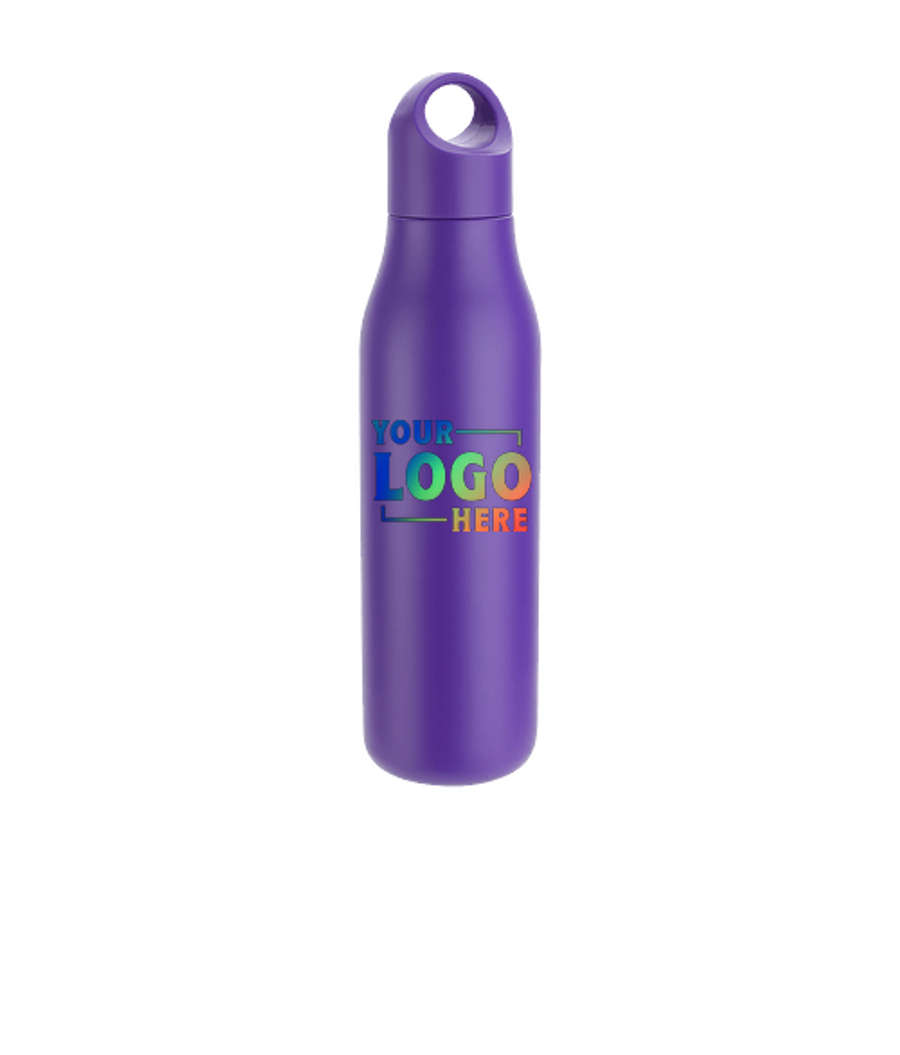Full Color 22 oz. SENSO Classic Stainless Steel Insulated Water Bottle in Purple