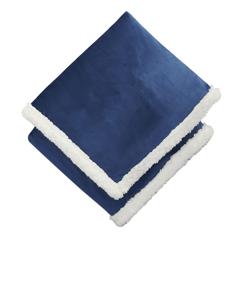 Field & Co. 100% Recycled Sherpa Blanket in Navy