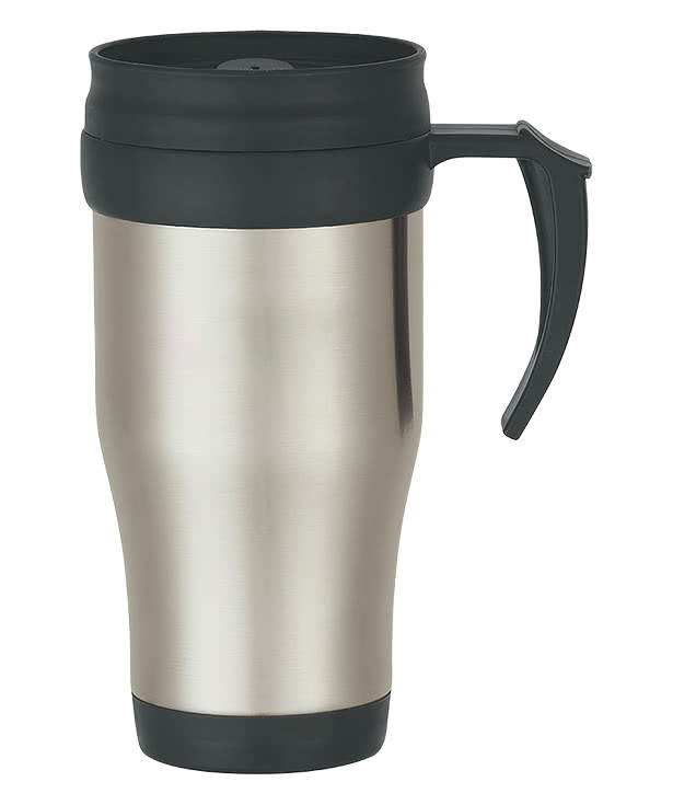 16 oz. Stainless Steel Slide Action Travel Mug