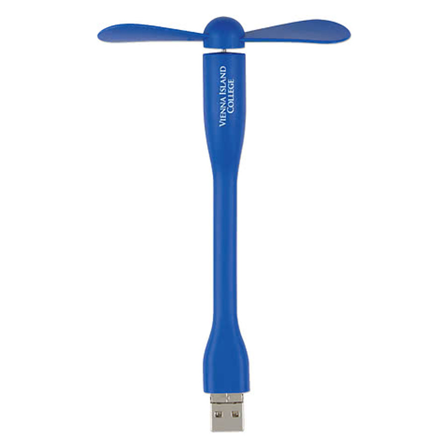 Mini USB Fan with 3-Way Connector in Pink