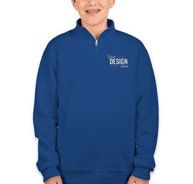 Jerzees Youth Nublend Quarter Zip Sweatshirt - Color: Royal