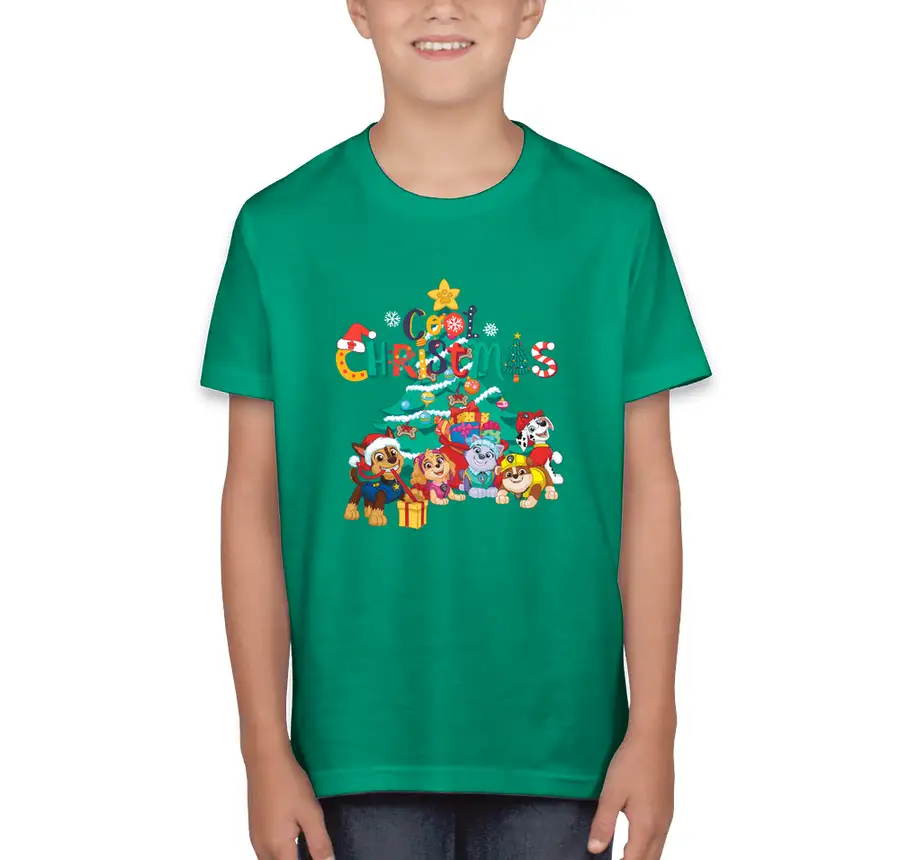 Paw Patrol - Cool Christmas - Bella + Canvas Youth Jersey T-shirt