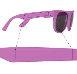 Solid Promotional Sunglasses - Color: Purple / Purple