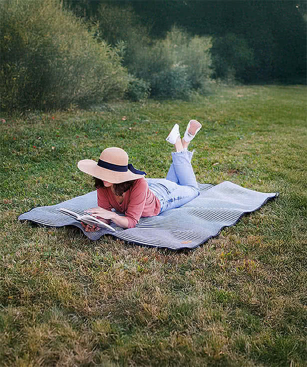 Laser Engraved Life's a Picnic Roll-Up Blanket