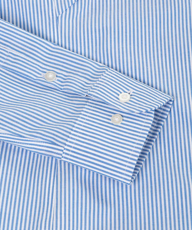 Devon & Jones Women's Banker Stripe Dress Shirt - Printed