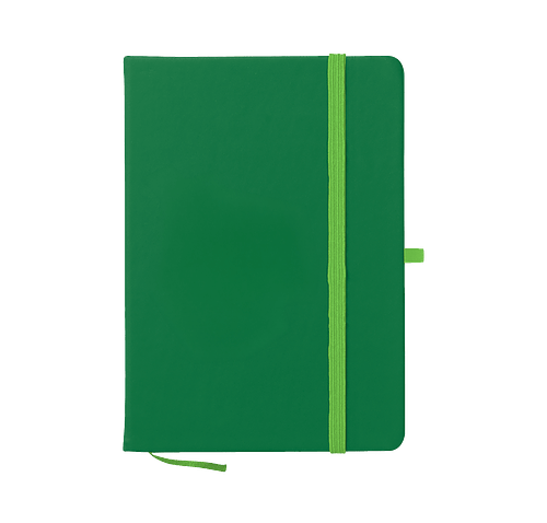 Medium Hard Cover Notebook in Recycled Kelly Green