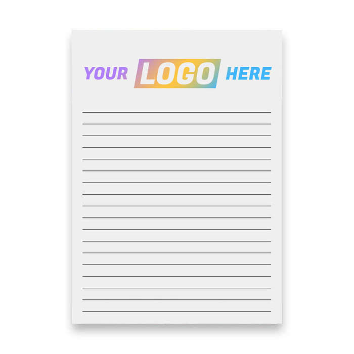 Full Color Souvenir 5" x 7" Lined Scratch Pad - 25 sheets/pad (Case of 250)