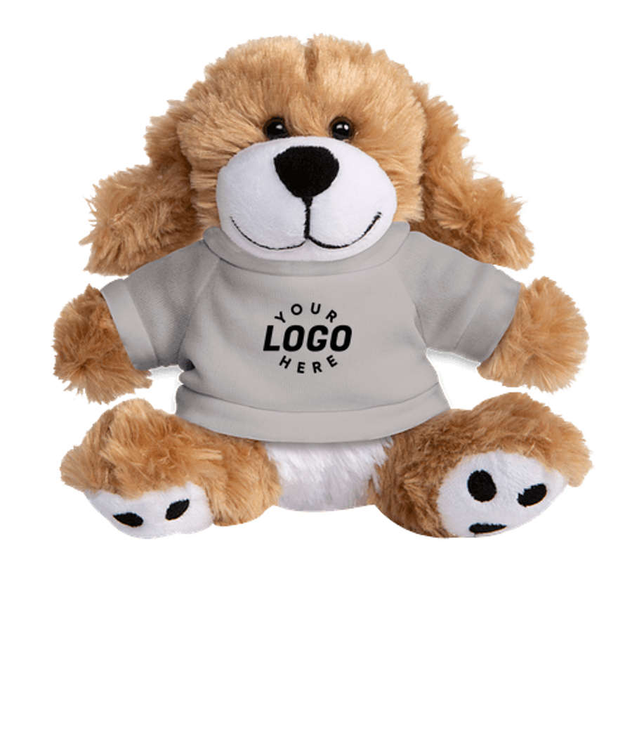 6" Big Paw Dog in Gray