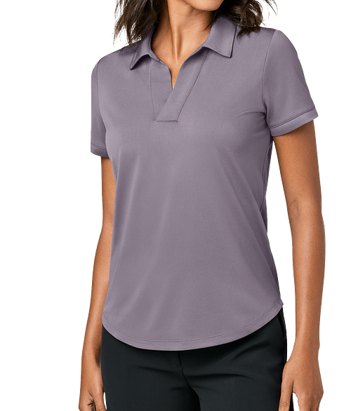 Mercer+Mettle Women's Everyday UPF 50+ Performance Polo - Embroidered in Purple Ash