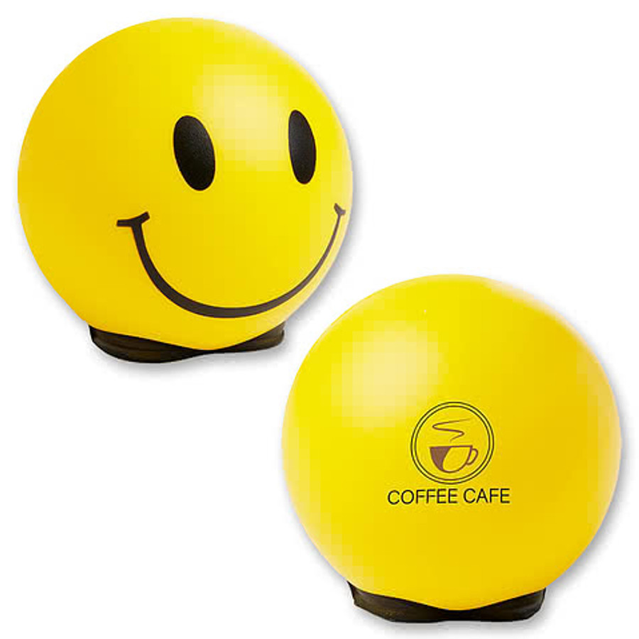 Classic Smiley Face Stress Ball in Yellow