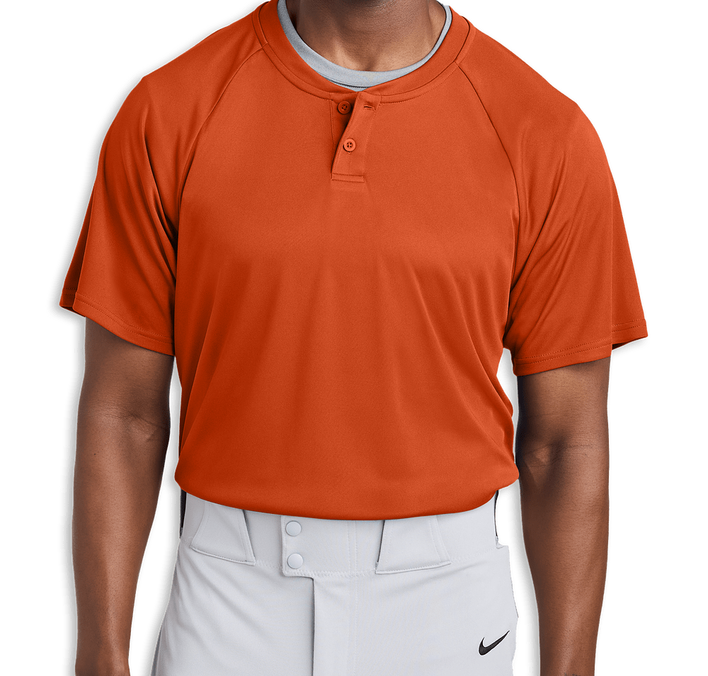 Sport-Tek Competitor 2-Button Baseball Henley-default