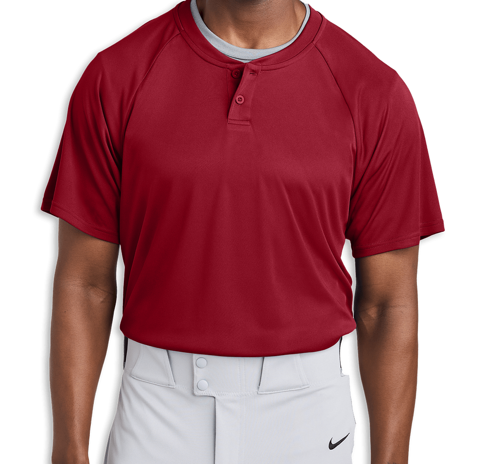 Sport-Tek Competitor 2-Button Baseball Henley-default