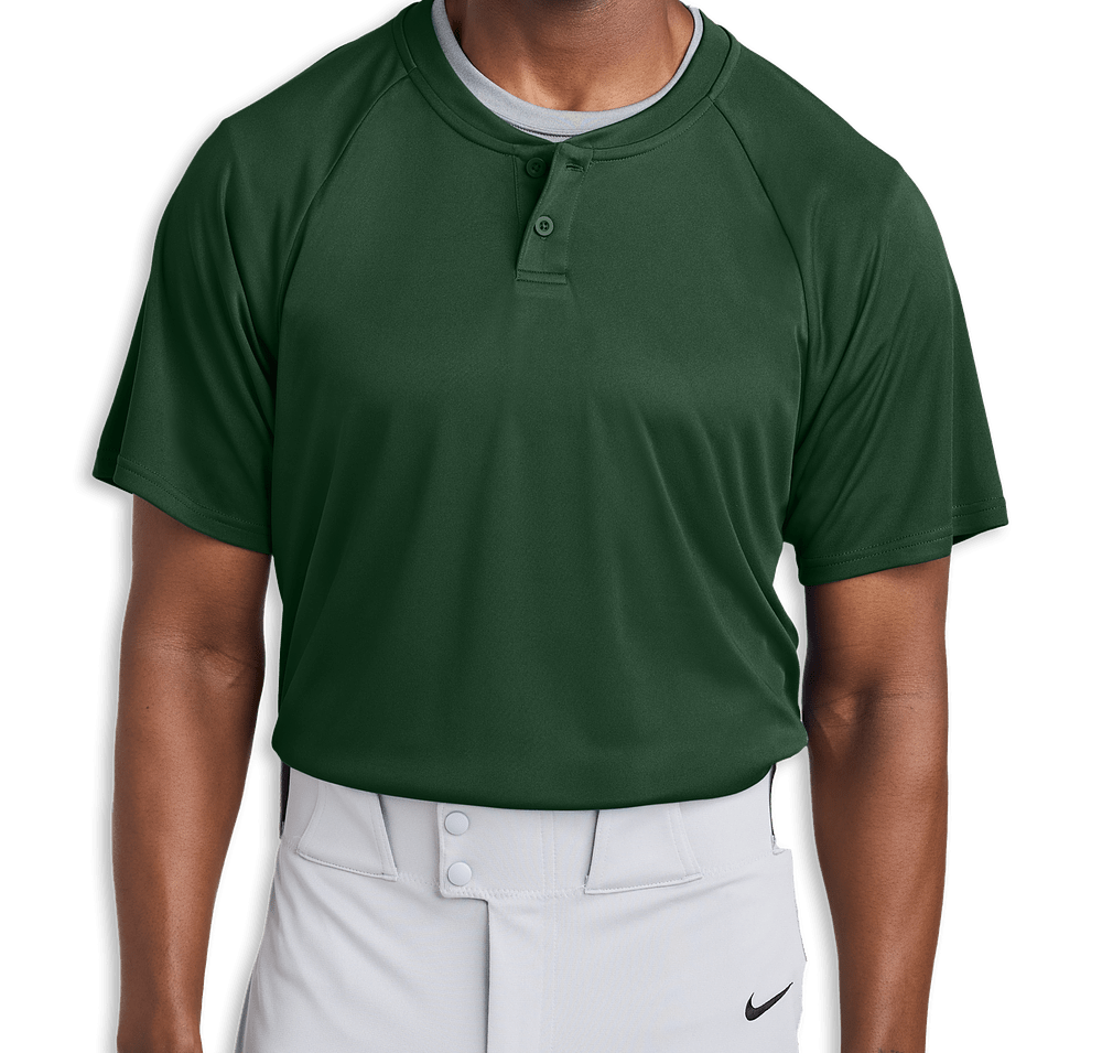 Sport-Tek Competitor 2-Button Baseball Henley-default