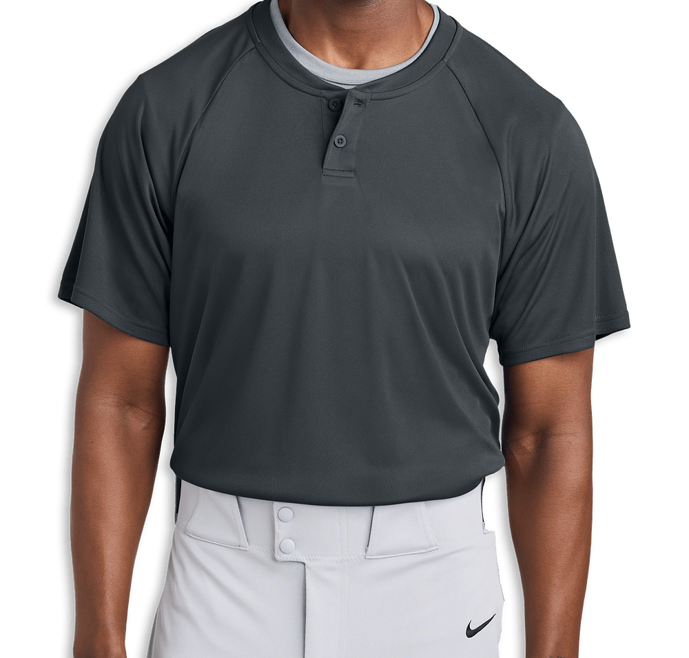 Sport-Tek Competitor 2-Button Baseball Henley-default