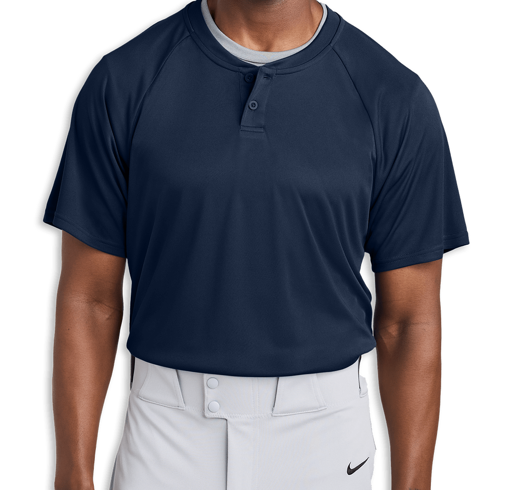 Sport-Tek Competitor 2-Button Baseball Henley-default