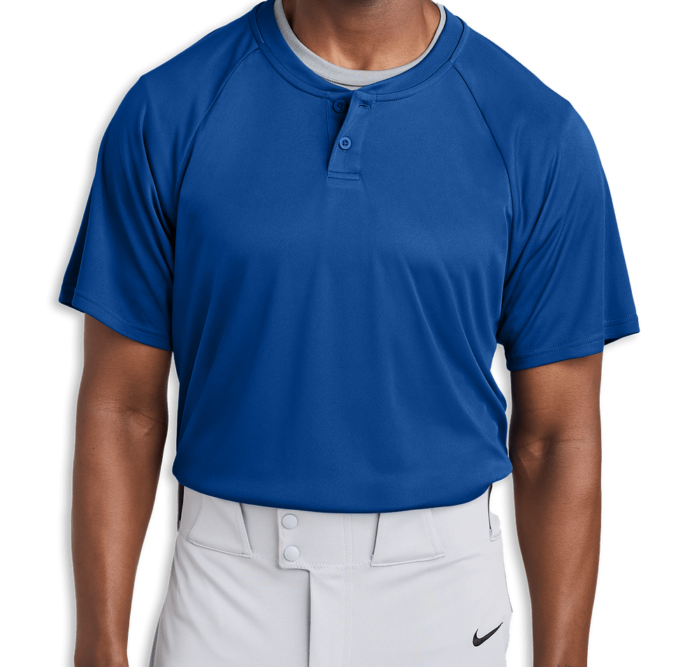Sport-Tek Competitor 2-Button Baseball Henley-default