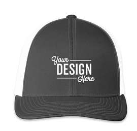 Pacific Headwear Snapback Trucker Hat - Color: Graphite / White