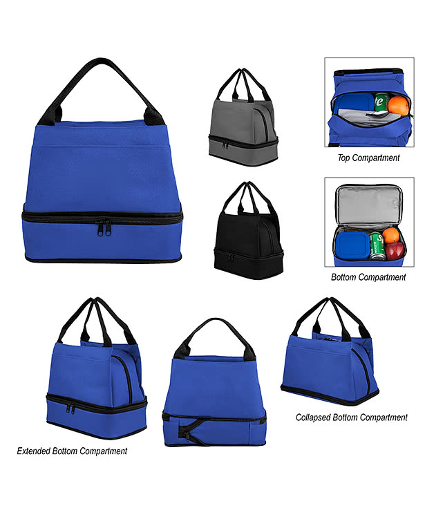 Denson Recycled Expandable Dual Compartment 10 Can Cooler