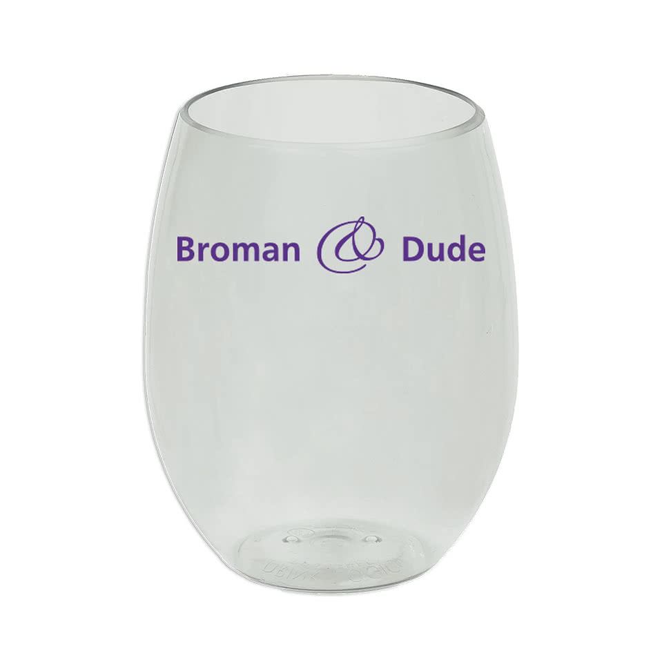 Full Color 16 oz. Veranda Recycled Stemless Wine Glass